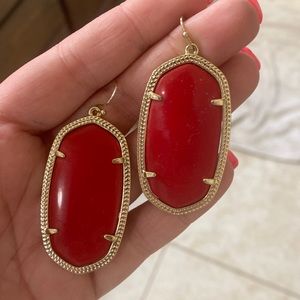 Red large Kendra Scott earrings